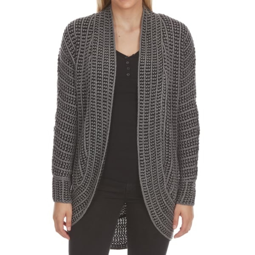 PINK ROSE Juniors' Contrast Stitch Cardigan